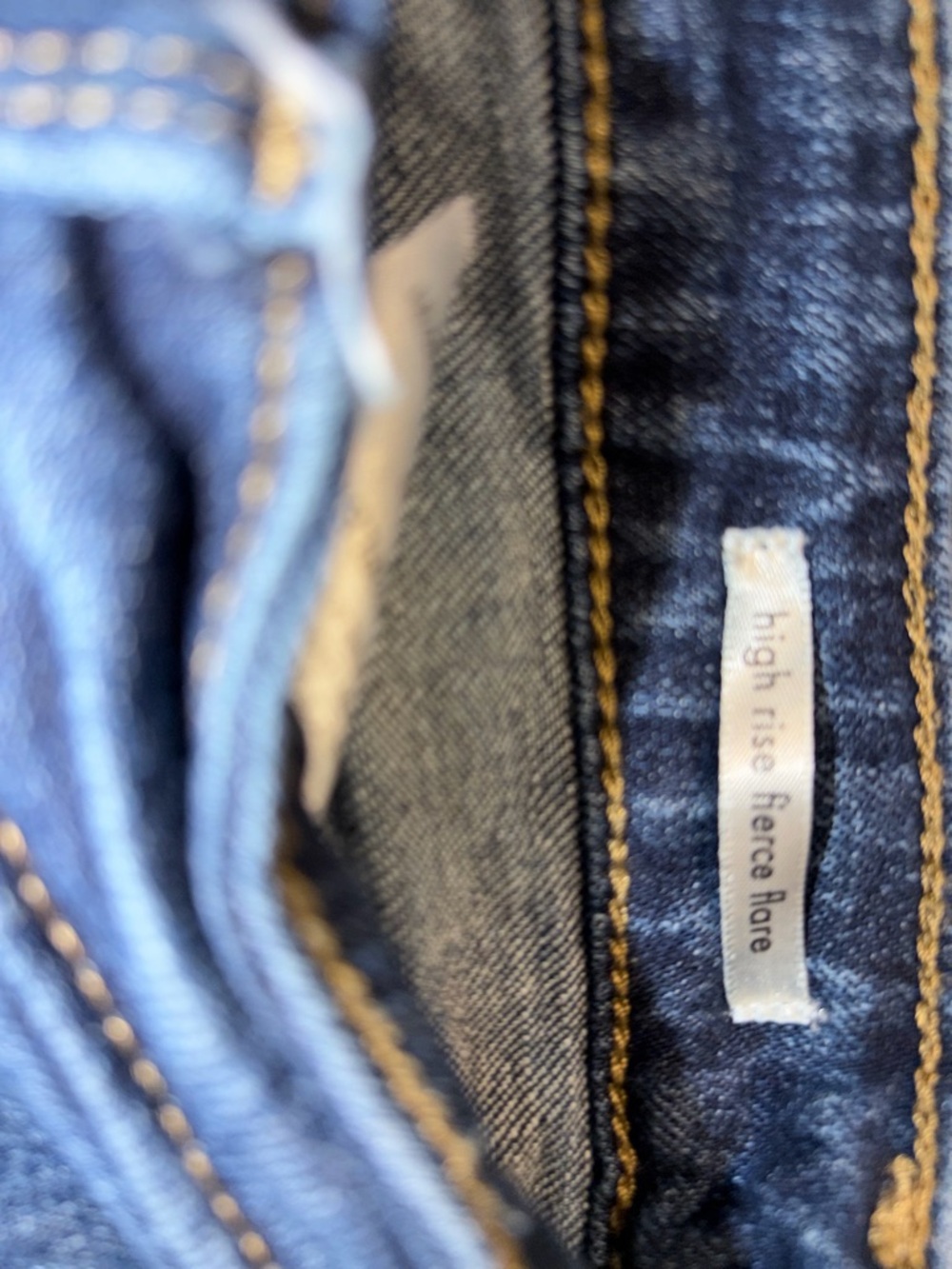 Wrangler High-Rise Deep Indigo Fierce Flare Jeans Size 4 32” inseam EUC - Picture 6 of 7